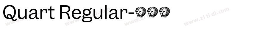 Quart Regular字体转换